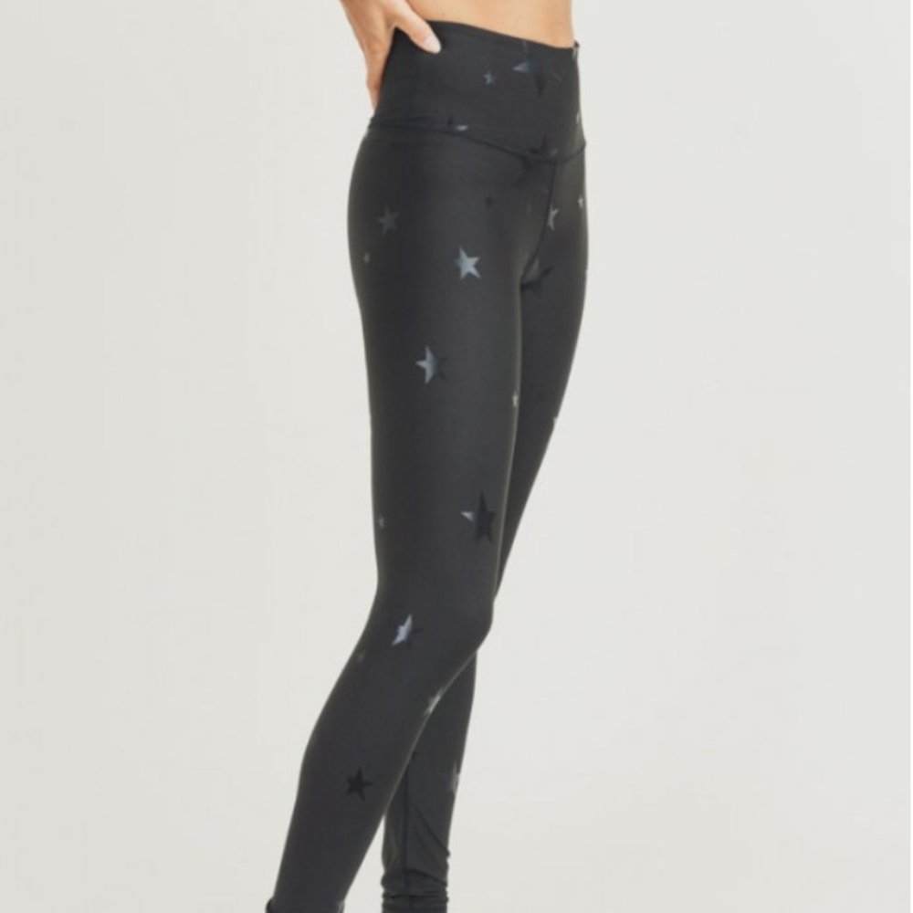 Black Star Foil Leggings
